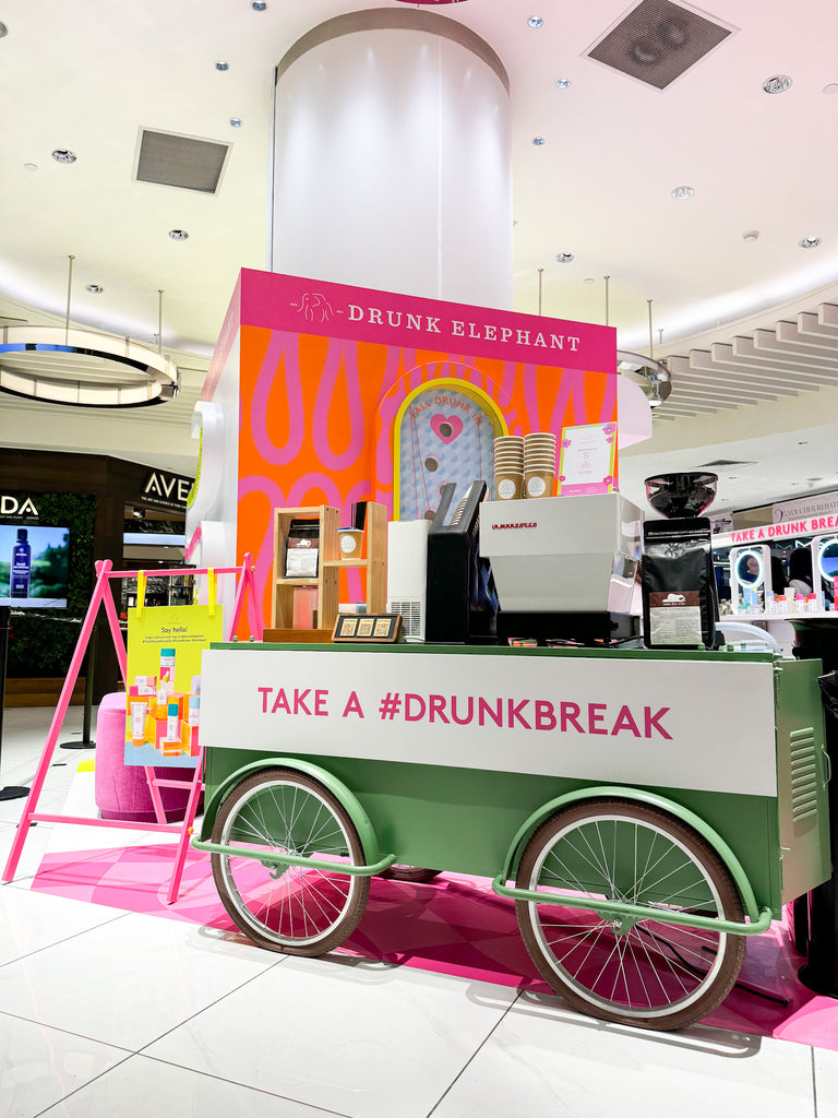 Wake The Crew Mobile Coffee Cart x Drunk Elephant