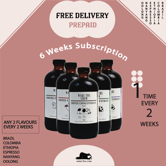 Cold Brew Coffee Concentrate Subscription - 3 deliveries over 6 weeks (Prepaid)